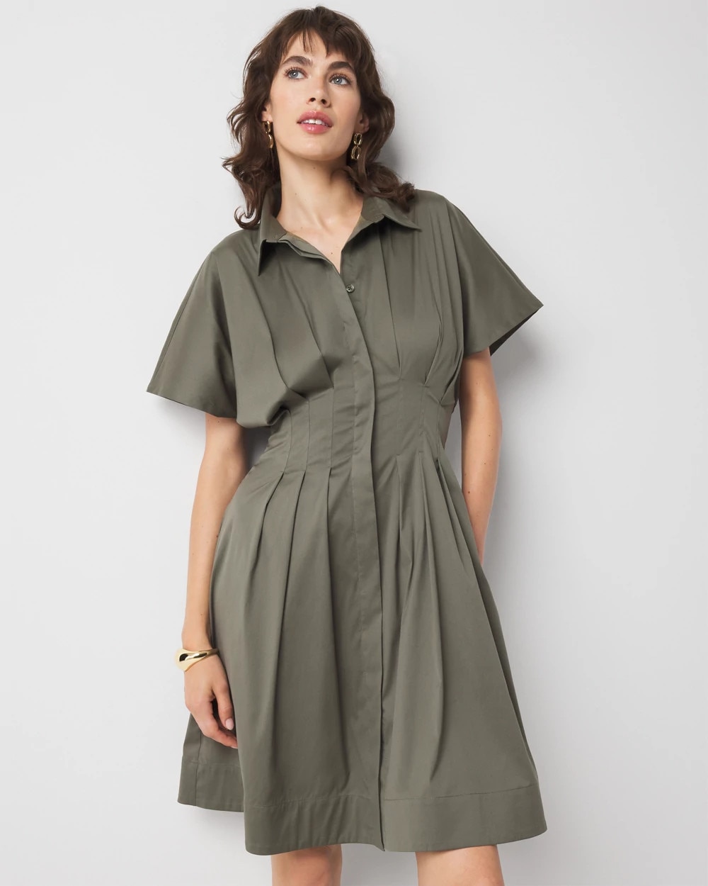 ヌキテパ cotton poplin hemla shirts dress ヌキテパ cotton poplin